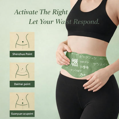 Somnera Herbal Waist Patch – Japanese Plant-Based Belly Balance Strips for Bloating Relief, Comfortable Overnight Adhesive, 5 Patches